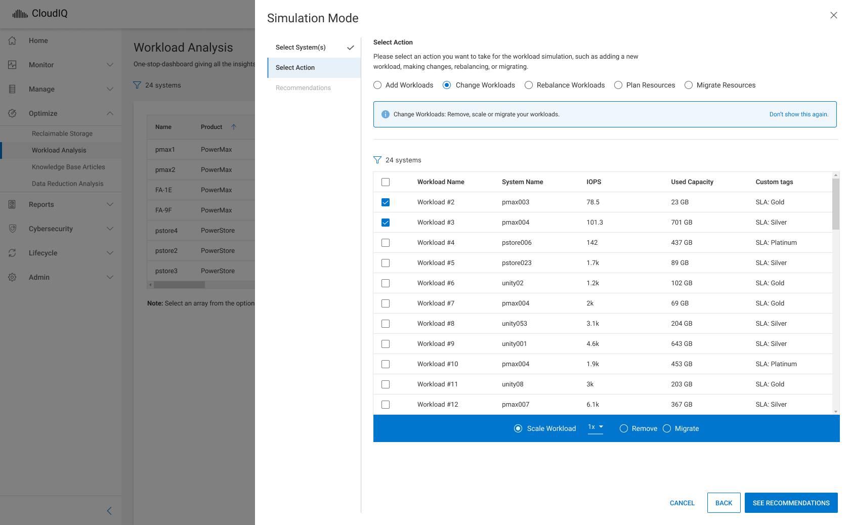 Change Workloads Case Study